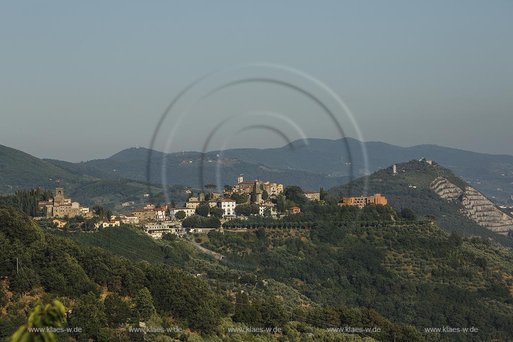 Blick auf Montecatini Alto; view to Montecantini Alto