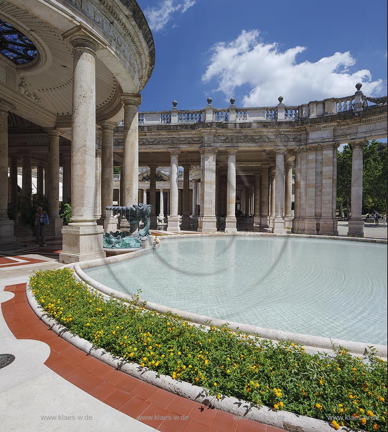 Montecatini Terme, Thermalbad Tettuccio; Montecatini Terme, thermal bath Tettuccio.