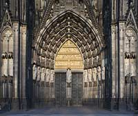 Koeln Dom, Westtor bzw. Hauptportal, Cologne dome with west portal or main portal