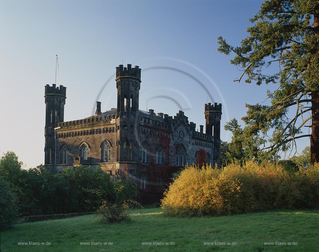 Lollar, Friedelhausen, Blick auf Schloss Friedelhausen, Kreis Gieen, Hessen, Westerwald