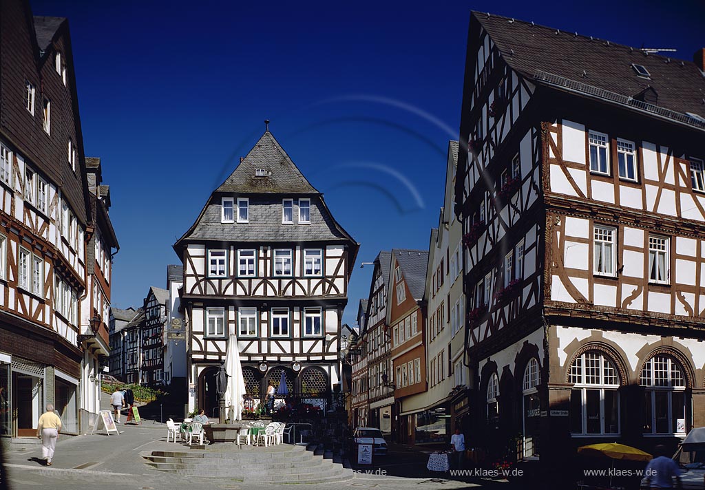 Wetzlar, Blick auf Eisenmarkt, Altstadt, Lahn-Dill-Kreis, Hessen, Westerwald