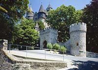 Braunfels, Blick auf Schloss, Lahn-Dill-Kreis, Hessen, Westerwald