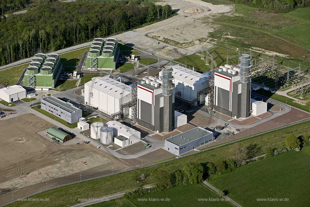 Deutschland, DEU: Hamm-Uentrop, Kraftwerk Westfalen, Kraftwerksneubau, Trianel. | Germany, DEU: Hamm-Uentrop, GUD gas turbine power plant 
