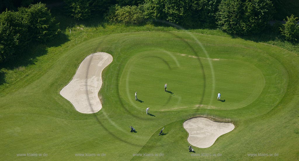Neviges Golfplatz Kuhlendahl,  Velbert, Ruhrgebiet, NRW, Nordrhein-Westfalen, Deutschland, Europa  