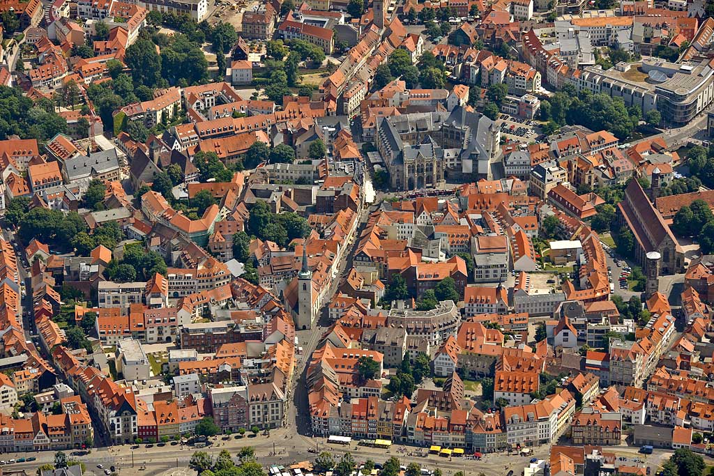 Luftbild, Mitte, Stadtverwaltung Erfurt , Luftbild, Brühler Herrenberg 22, Erfurt, Thueringenn, Germany, Europa