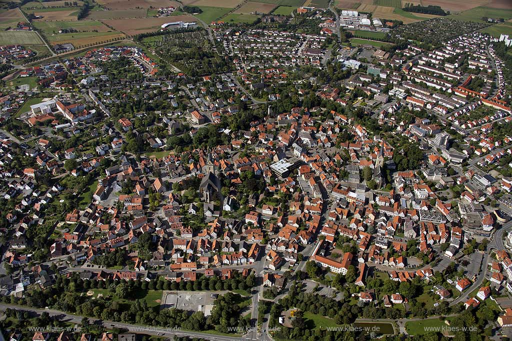 Altstadt von Korbach, Hessen, Deutschland, DEU. | Town center of Korbach, Hesse, Germany, DEU. 