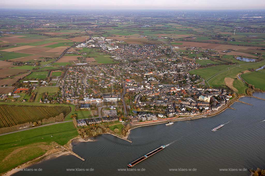 Luftbild, , Rees, Niederrhein Luftbild , Nordrhein-Westfalen, Deutschland, Europa