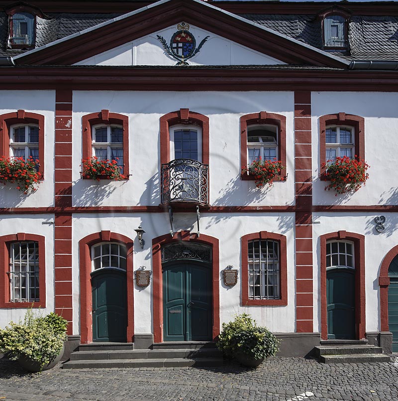 Erpel, Rathaus von Erpel; Erpel, the town hall of Erpel.