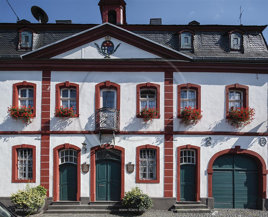 Erpel, Rathaus von Erpel; Erpel, the town hall of Erpel.