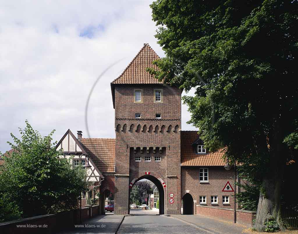 Coesfeld, Mnster, Muenster, Mnsterland, Muensterland, Blick auf Walkenbrckentor, Walkenbrueckentor
