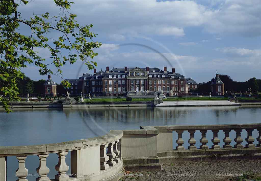 Nordkirchen, Kreis Coesfeld, Mnster, Muenster, Mnsterland, Muensterland, Blick auf Wasserschloss Nordkirchen, Barockschloss