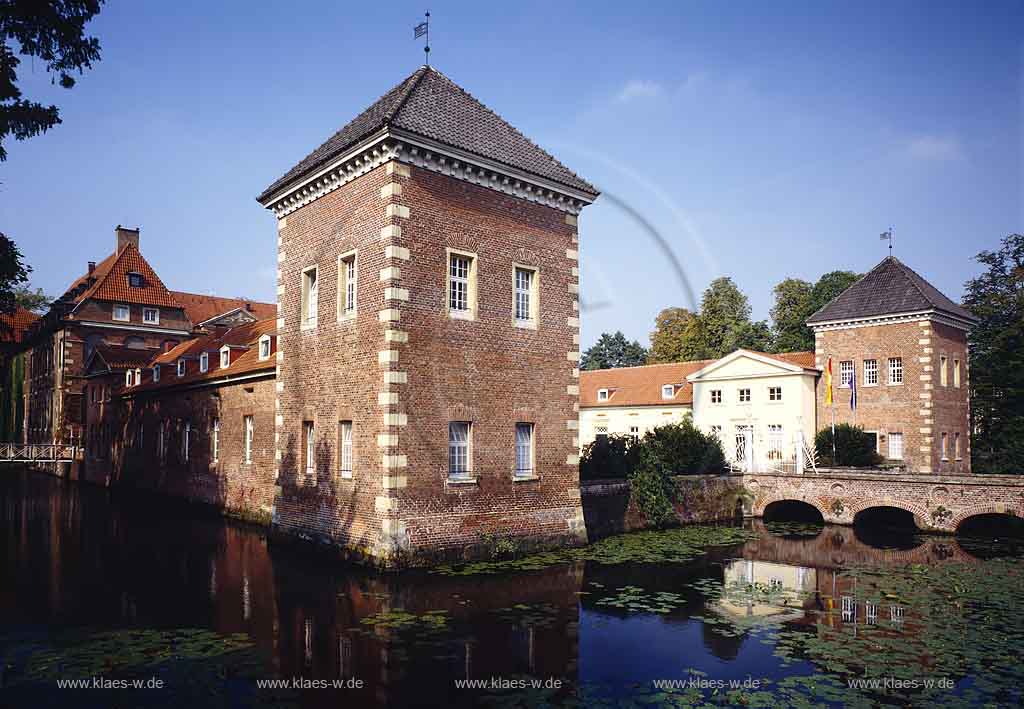 Velen, Kreis Borken, Mnster, Muenster, Mnsterland, Muensterland, Blick auf Schloss, Wasserschloss Velen