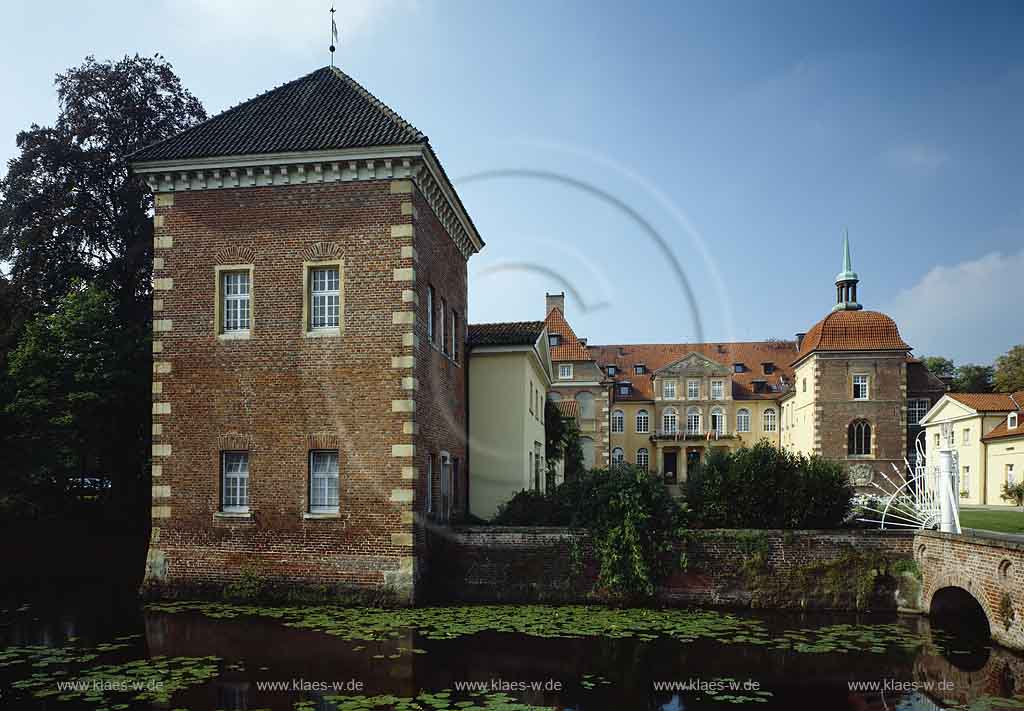 Velen, Kreis Borken, Mnster, Muenster, Mnsterland, Muensterland, Blick auf Schloss, Wasserschloss Velen