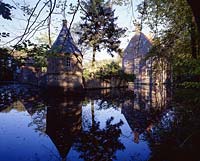 Welbergen, Ochtrup, Kreis Steinfurt, Münster, Muenster, Münsterland, Muensterland, Blick auf Wasserschloss, Schloss Haus Welbergen