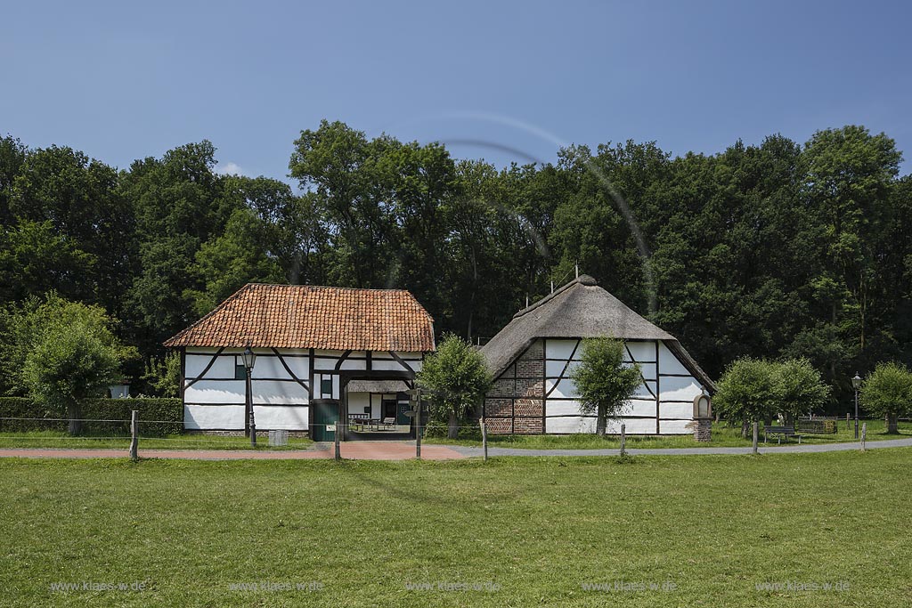 Grefrath, Niederrheinisches Freilichtmuseum, "Hofanlage Hagen"; Grefrath, museum Niederrheinisches Freilichtmuseum,yard "Hofanlage Hagen".