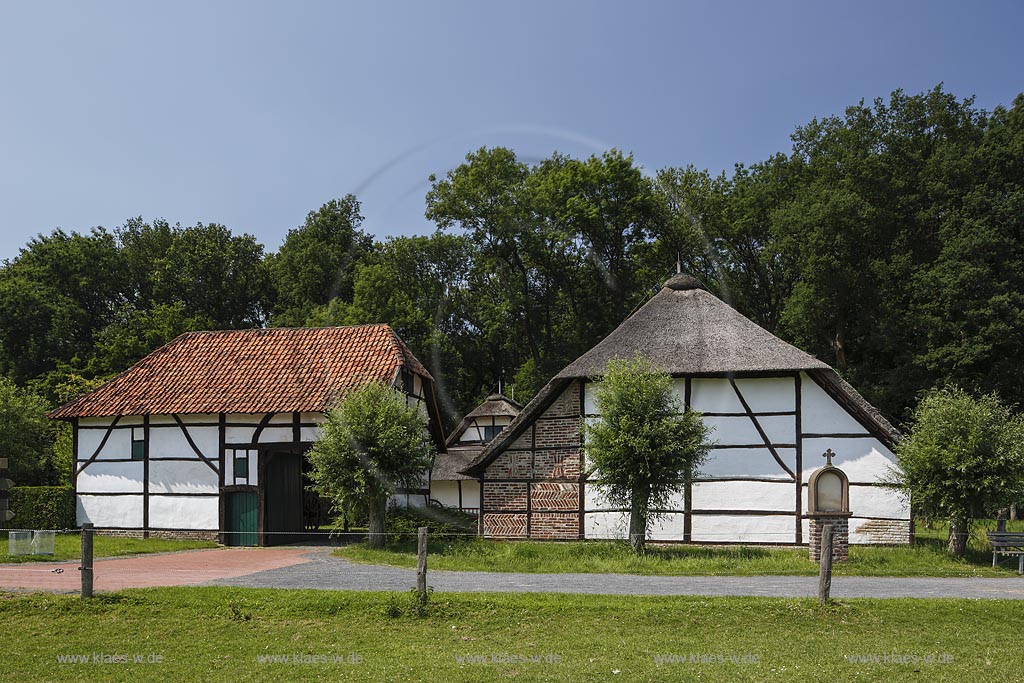 Grefrath, Niederrheinisches Freilichtmuseum, "Hofanlage Hagen"; Grefrath, museum Niederrheinisches Freilichtmuseum,yard "Hofanlage Hagen".