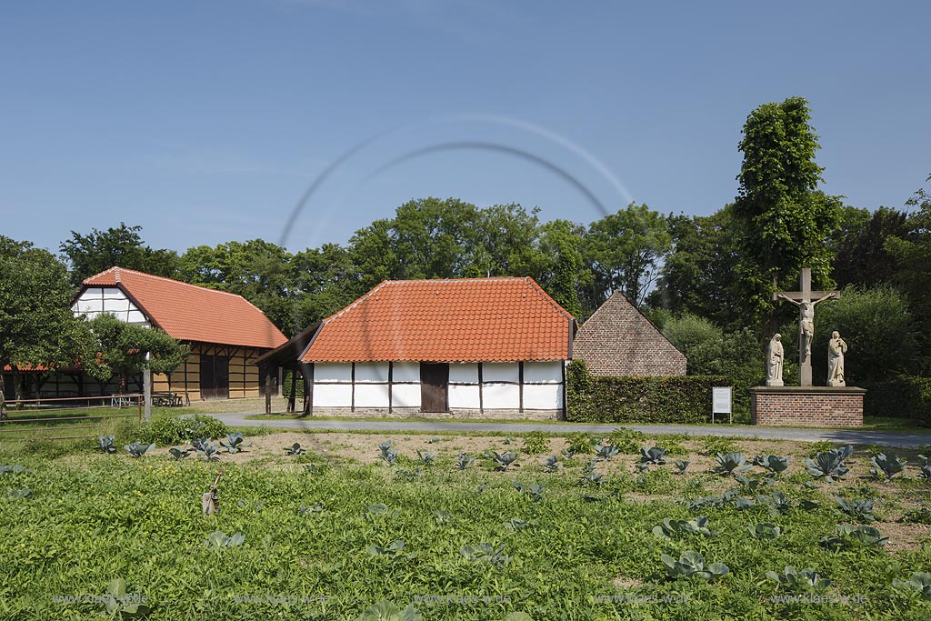 Grefrath, Niederrheinisches Freilichtmuseum, "Hofanlage Waldniel"; Grefrath, museum Niederrheinisches Freilichtmuseum, yard "Hofanlage Waldniel".
