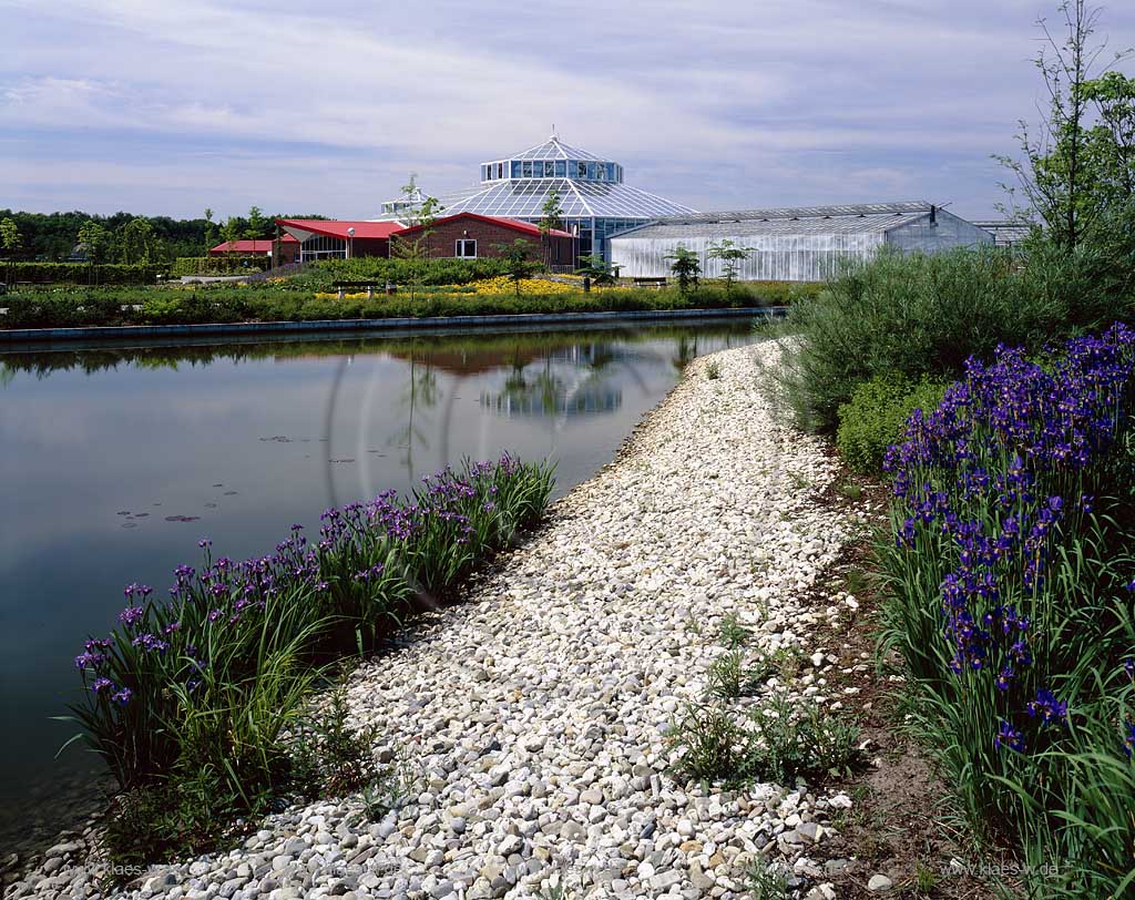 Twisteden, Kevelaer, Kreis Kleve, Niederrhein, Regierungsbezirk Dsseldorf, Blick auf Niederrheinpark, Plantaria, Vogel und Pflanzenpark    