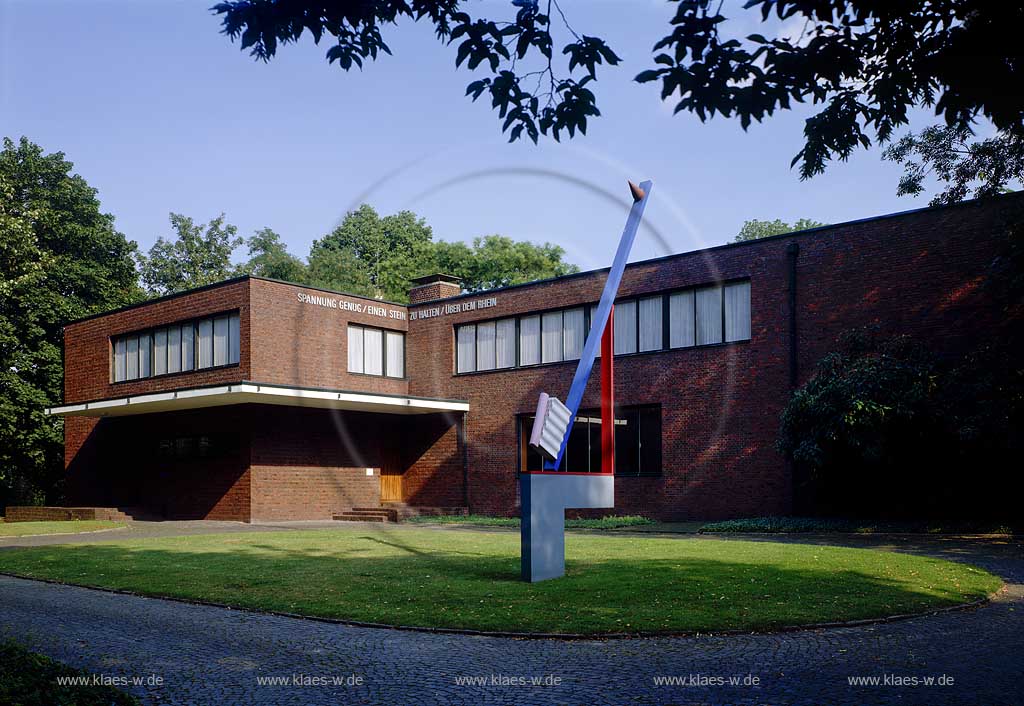 Krefeld, Landschaftsverband Rheinland, Regierungsbezirk Dsseldorf, Niederrhein, Blick auf Museum Haus Lange