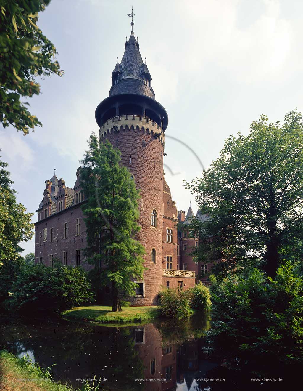 Nettetal, Kreis Viersen, Niederrhein, Regierungsbezirk Dsseldorf, Blick auf Schloss Krickenbeck