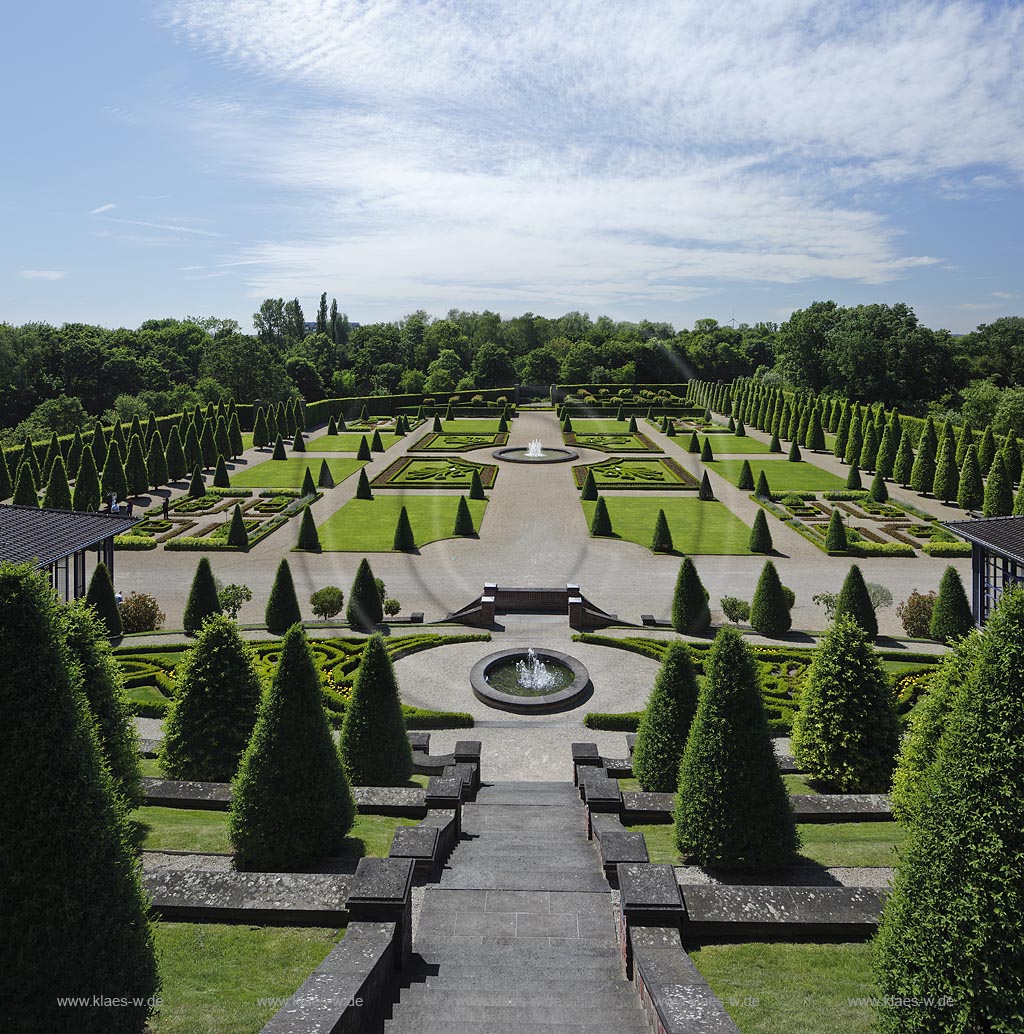 Kamp Lintfort, Kloster Kamp, Terrassengarten; Kamp Lintfort, abbey Kamp, terrace garden.