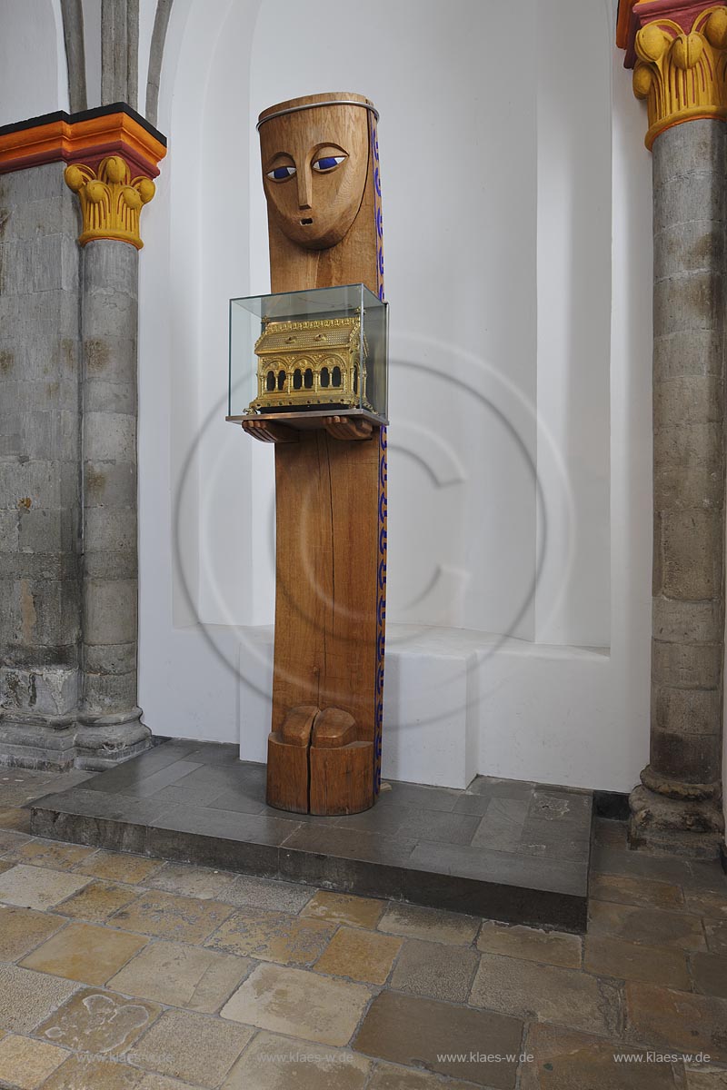 Moenchengladbach, Muenster St. Vitus, Reliquienschrein; Moenchengladbach, minster St. Vitus, shrine for relics.