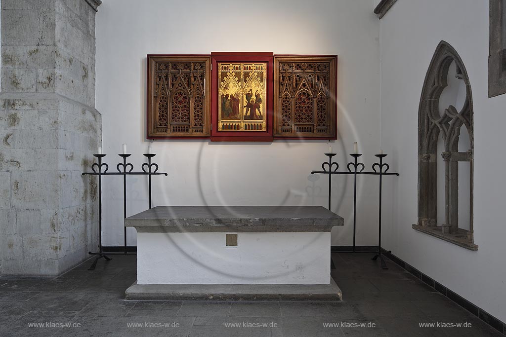 Moenchengladbach, Muenster St. Vitus, Stephanusaltar; Moenchengladbach, minster St. Vitus, altar Stephanusaltar.