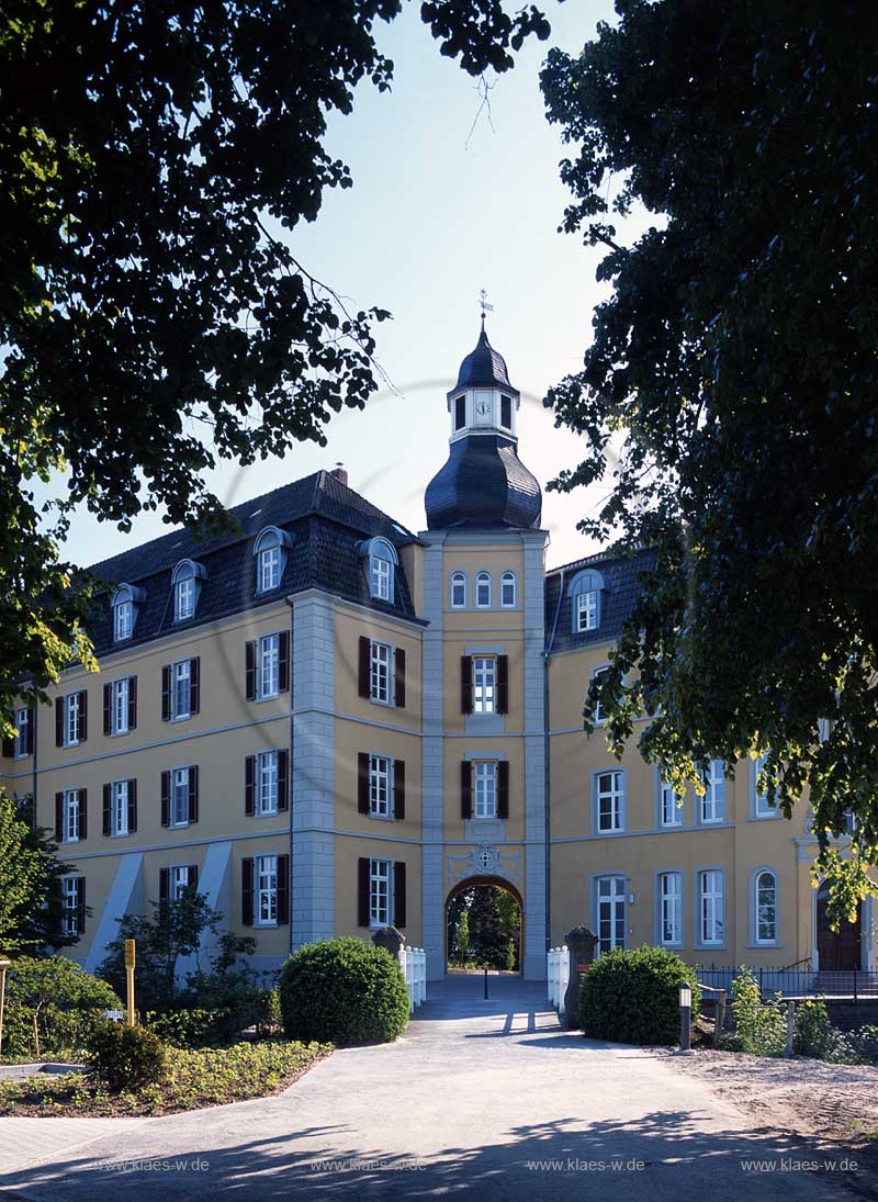 Rees, Kreis Kleve, Niederrhein, Regierungsbezirk Dsseldorf, Blick auf Kloster Aspel im Sommer   