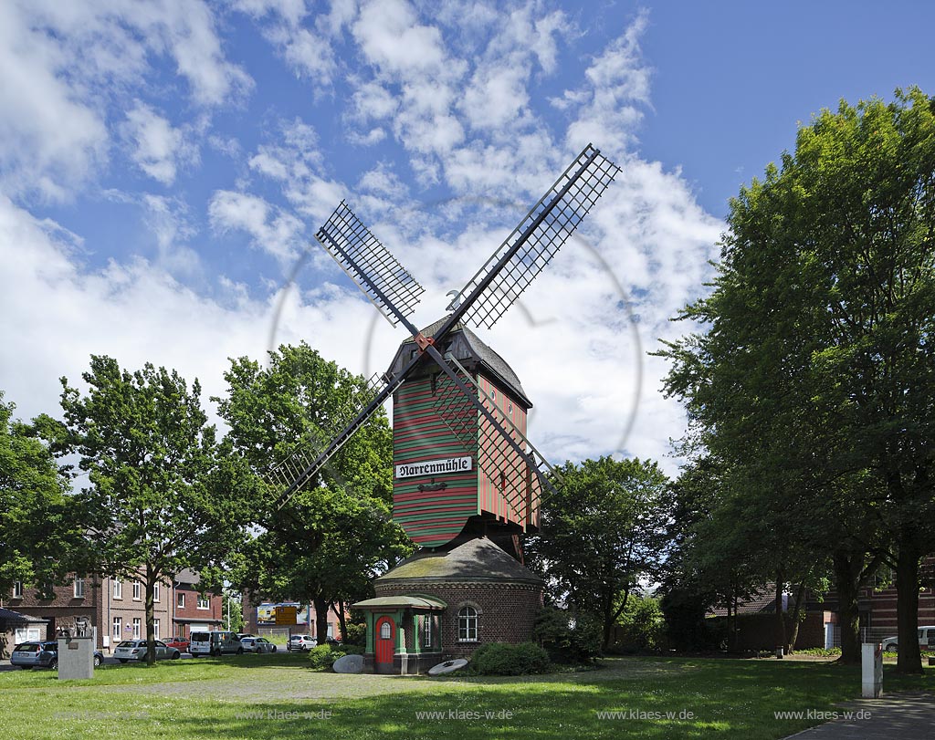 Viersen-Duelken, Narrenmuehle, Bockwindmuehle; Viersen-Duelken, mill Narrenmuehle.