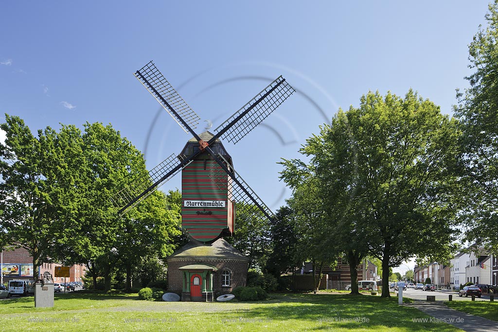 Viersen-Duelken, Narrenmuehle, Bockwindmuehle; Viersen-Duelken, mill Narrenmuehle.