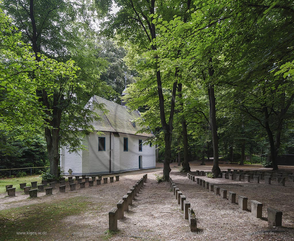 Viersen-Suechteln, Irmgardiskapelle, 1664 wurde die heutige Kapelle zu Ehren der Schutzheiligen Irmgard von Suechteln gebaut; Viersen-Suechteln, chapel Irmgardiskapelle, anno 1664.