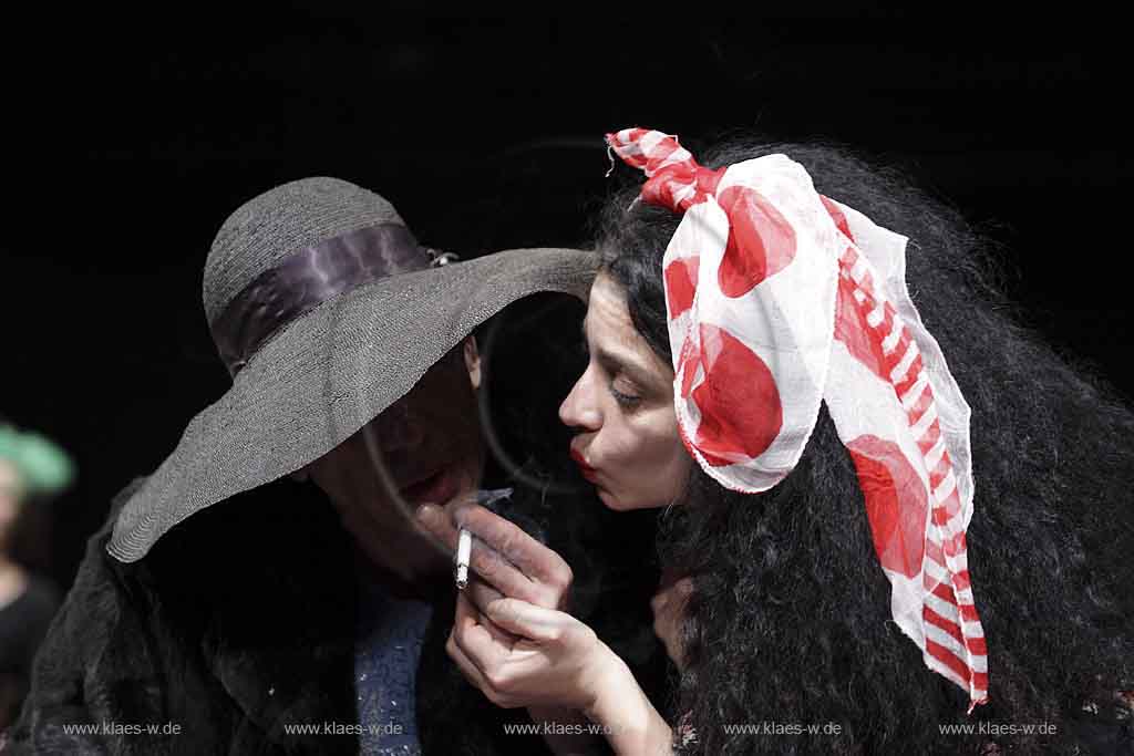 Blick auf Buehne, Bhne des Stadttheater in Wuppertal Elberfeld bei der Generalprobe des Stck, Stueck Victor von Pina Bausch, Tanztheater Pina Bausch