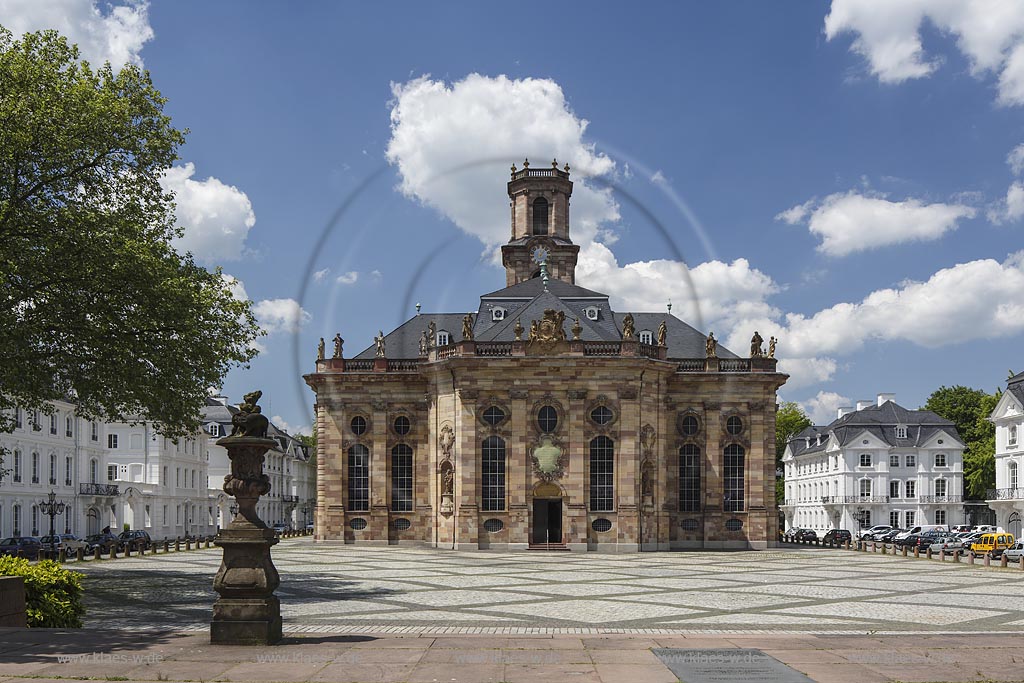 Saarbruecken Alt-Saarbruecken, Ostansicht der Ludwigskirche; Saarbruecken Alt-Saarbruecken, east elevation of the church Ludwigskirche.