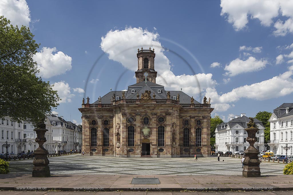 Saarbruecken Alt-Saarbruecken, Ostansicht der Ludwigskirche; Saarbruecken Alt-Saarbruecken, east elevation of the church Ludwigskirche.