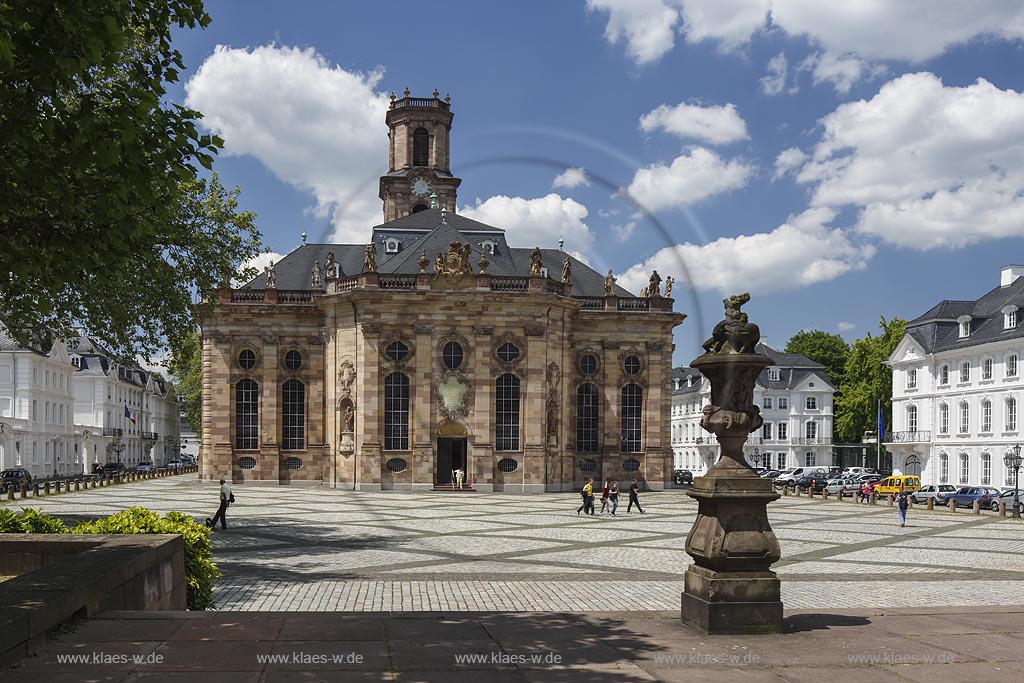 Saarbruecken Alt-Saarbruecken, Ostansicht der Ludwigskirche; Saarbruecken Alt-Saarbruecken, east elevation of the church Ludwigskirche.