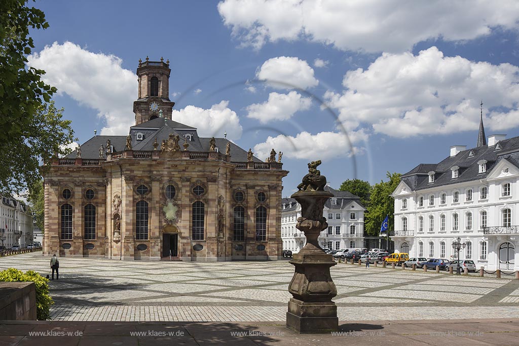 Saarbruecken Alt-Saarbruecken, Ostansicht der Ludwigskirche; Saarbruecken Alt-Saarbruecken, east elevation of the church Ludwigskirche.