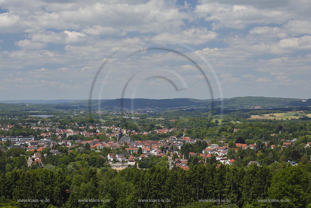 St. Wendel, Blick auf die Stadt; St. Wendel, view to town.