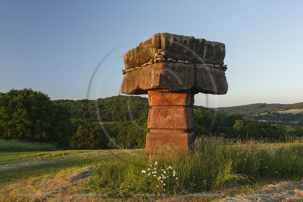 St. Wendel, Skulpturenfeld "Strasse der Skulpturen"; St. Wendel, field of sculptures "Strasse der Skulpturen".