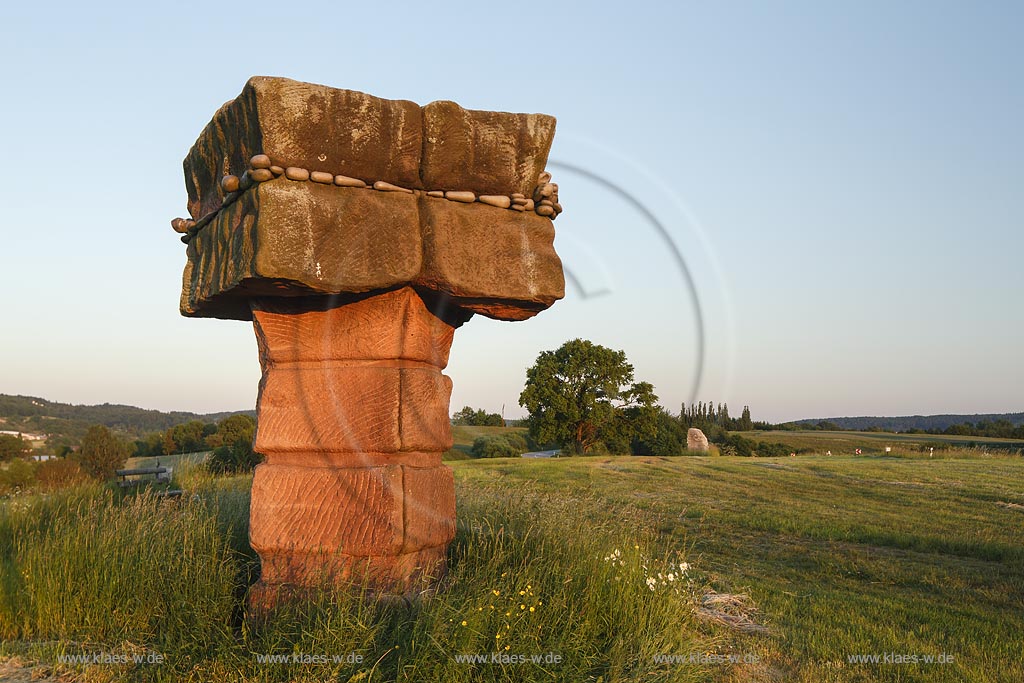 St. Wendel, Skulpturenfeld "Strasse der Skulpturen"; St. Wendel, field of sculptures "Strasse der Skulpturen".