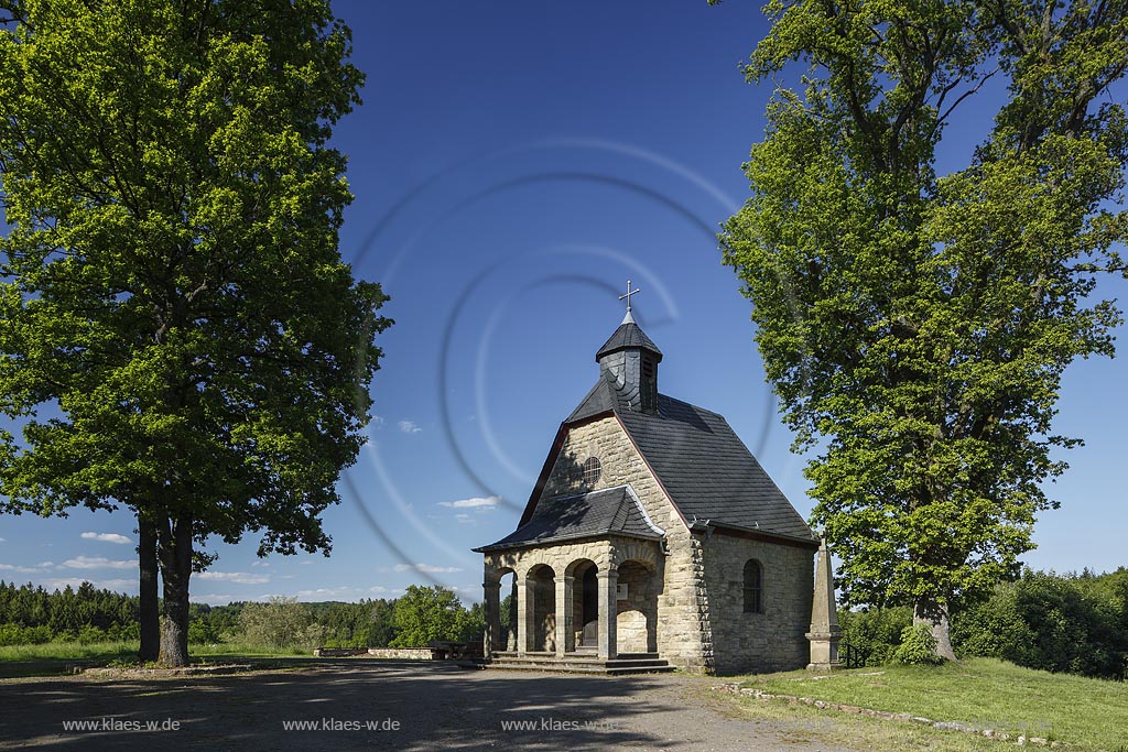 Tholey Theley, Blick auf Gutskapelle Imsbach; Tholey Theley, view to chapel Gutskapelle Imsbach.