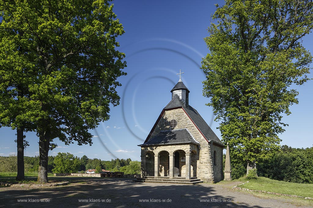 Tholey Theley, Blick auf Gutskapelle Imsbach; Tholey Theley, view to chapel Gutskapelle Imsbach.