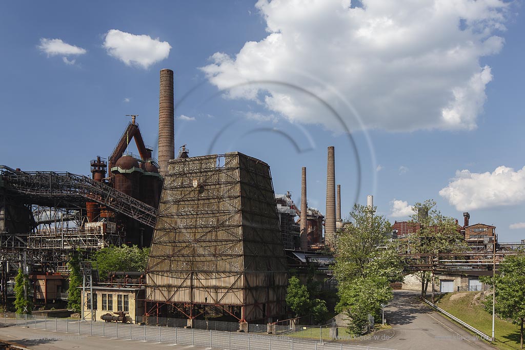 Voelklingen, Weltkulturerbe "Voelklinger Huette", Europaeisches Zentrum fuer Kunst und Industriekultur; Voelklingen, world cultural heritage Voelklinger Huette.