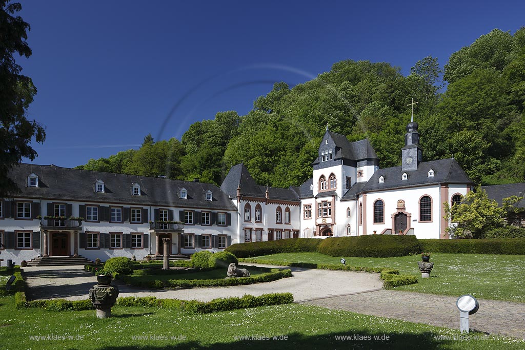 Wadern, Schloss Dagstuhl, Baujahr: 1760, mit Barockgarten; Wadern, castle Schloss Dagstuhl, anno 1760, with a baroque garden.