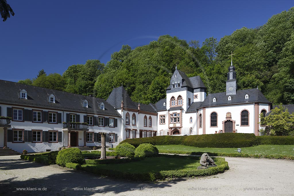 Wadern, Schloss Dagstuhl, Baujahr: 1760, mit Barockgarten; Wadern, castle Schloss Dagstuhl, anno 1760, with a baroque garden.