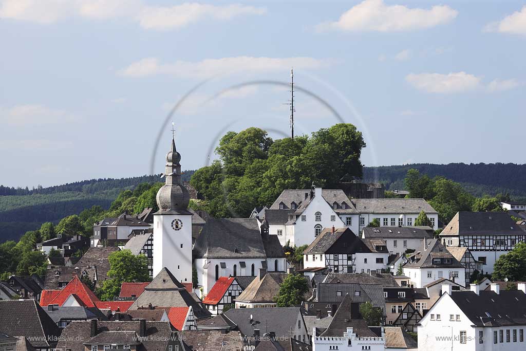 Arnsberg, Blick zur Stadt, Sauerland