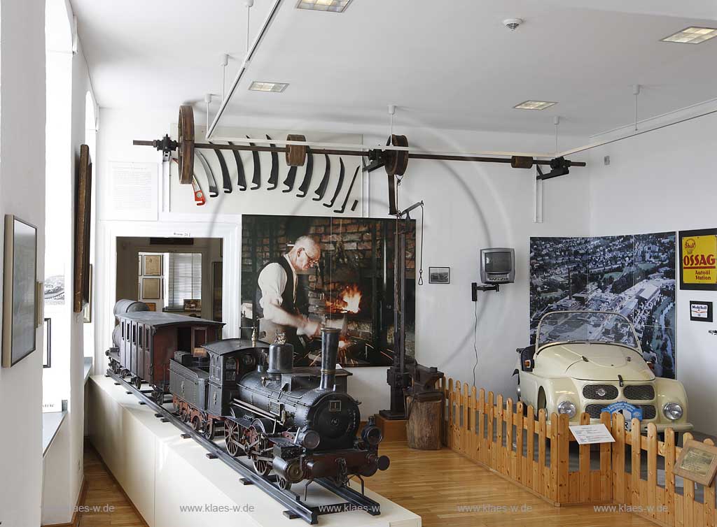 Arnsberg Innenaufnahme im Sauerland Museum mit der Dauerausstellung verschiedene raeume; Internal view into Sauerlan mueum of Arnsberg with the permanten exhibition