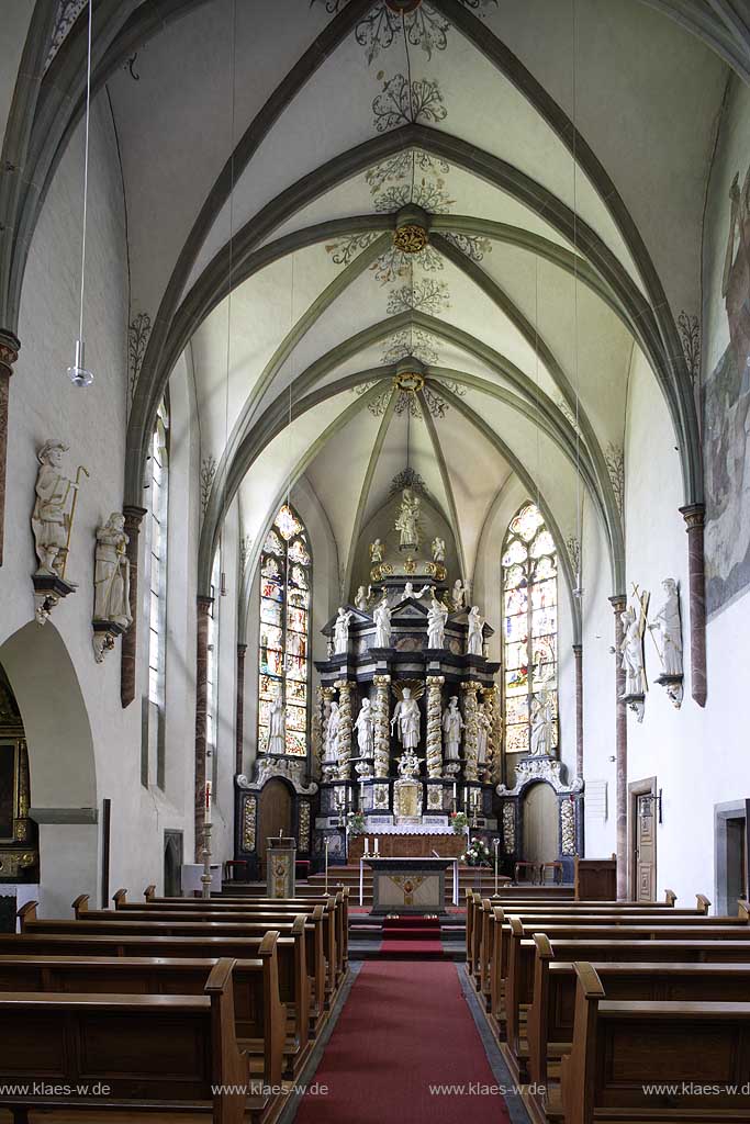 Arnsberg-Oelinghausen, Kloster der Prmonstratenserinnen, Klosterkirche, Hochaltar, barock, Sauerland