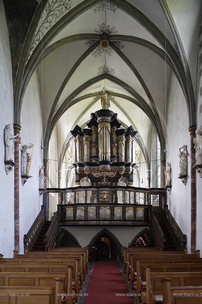 Arnsberg-Oelinghausen, Kloster der Prmonstratenserinnen, Klosterkirche, historische Orgel, Barock, Sauerland