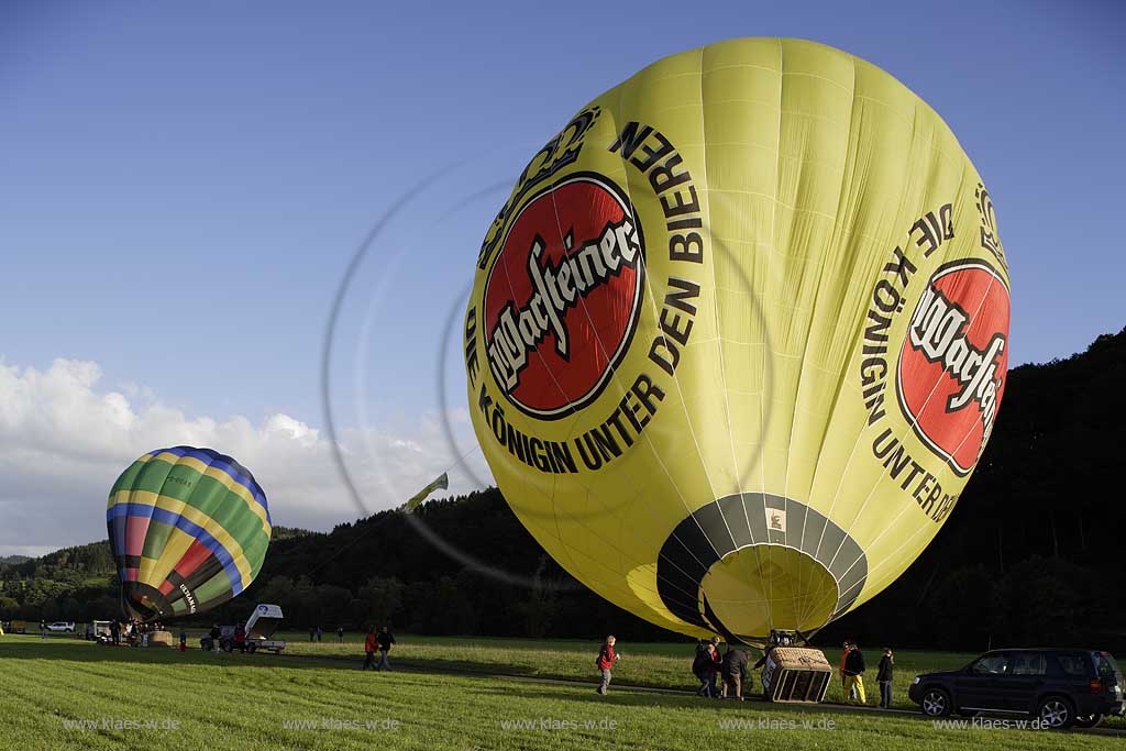 Arnsberg-Oeventrop, Flugplatz, Warsteiner Montgolfiade, Sauerland, Hochsauerland