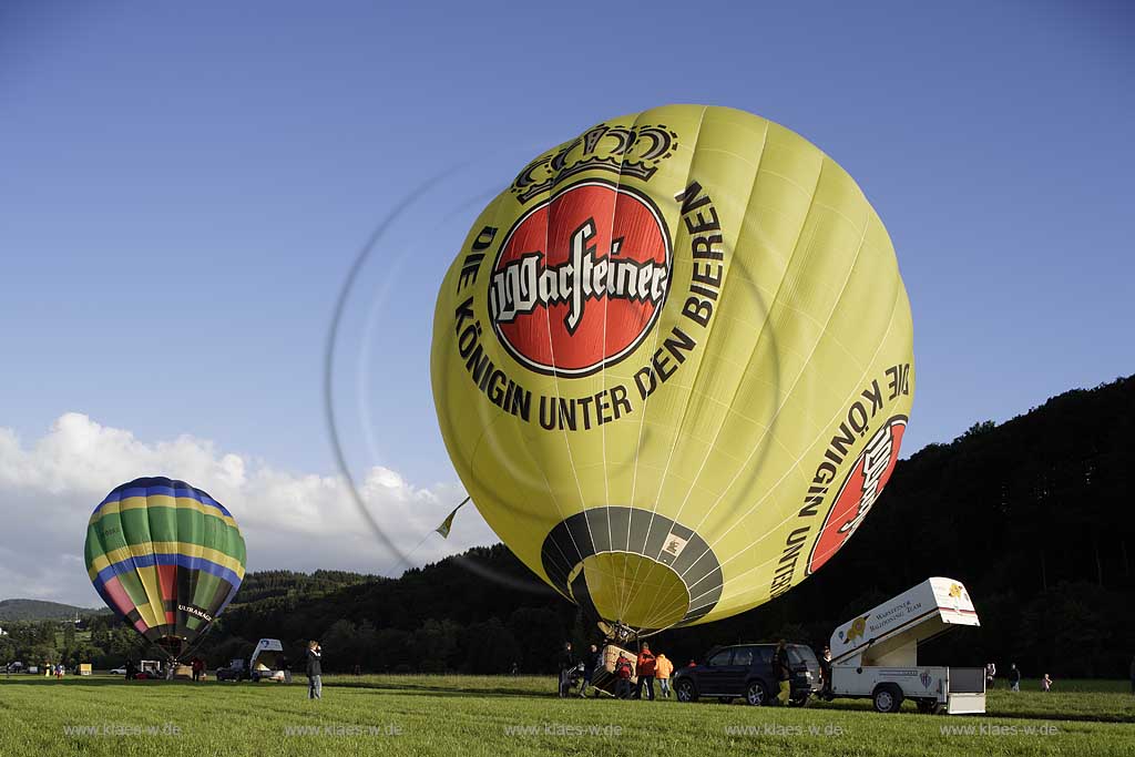 Arnsberg-Oeventrop, Flugplatz, Warsteiner Montgolfiade, Sauerland, Hochsauerland